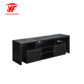 Móveis de madeira escura TV Stand com armazenamento